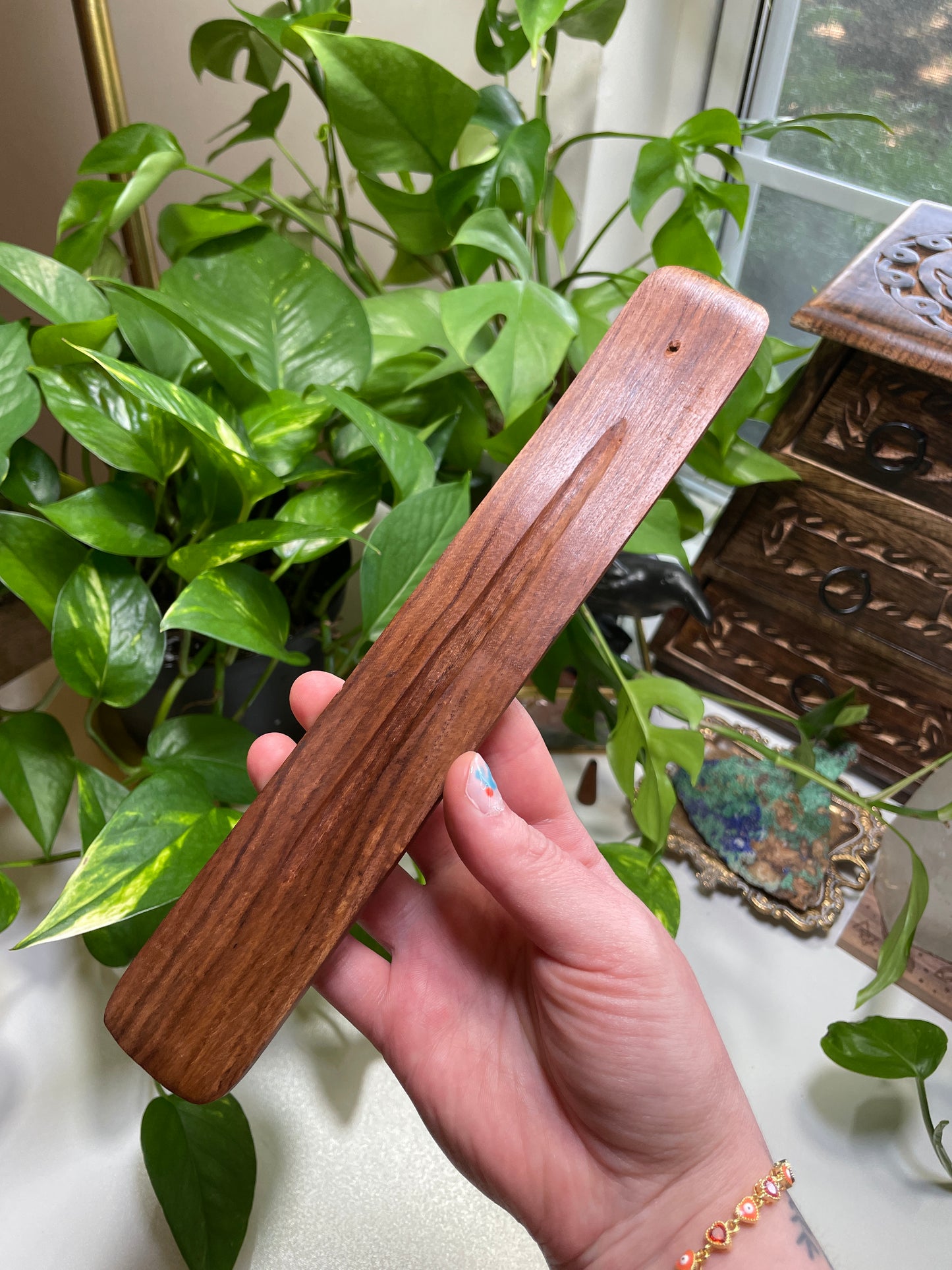 Plain Wooden Incense Holder