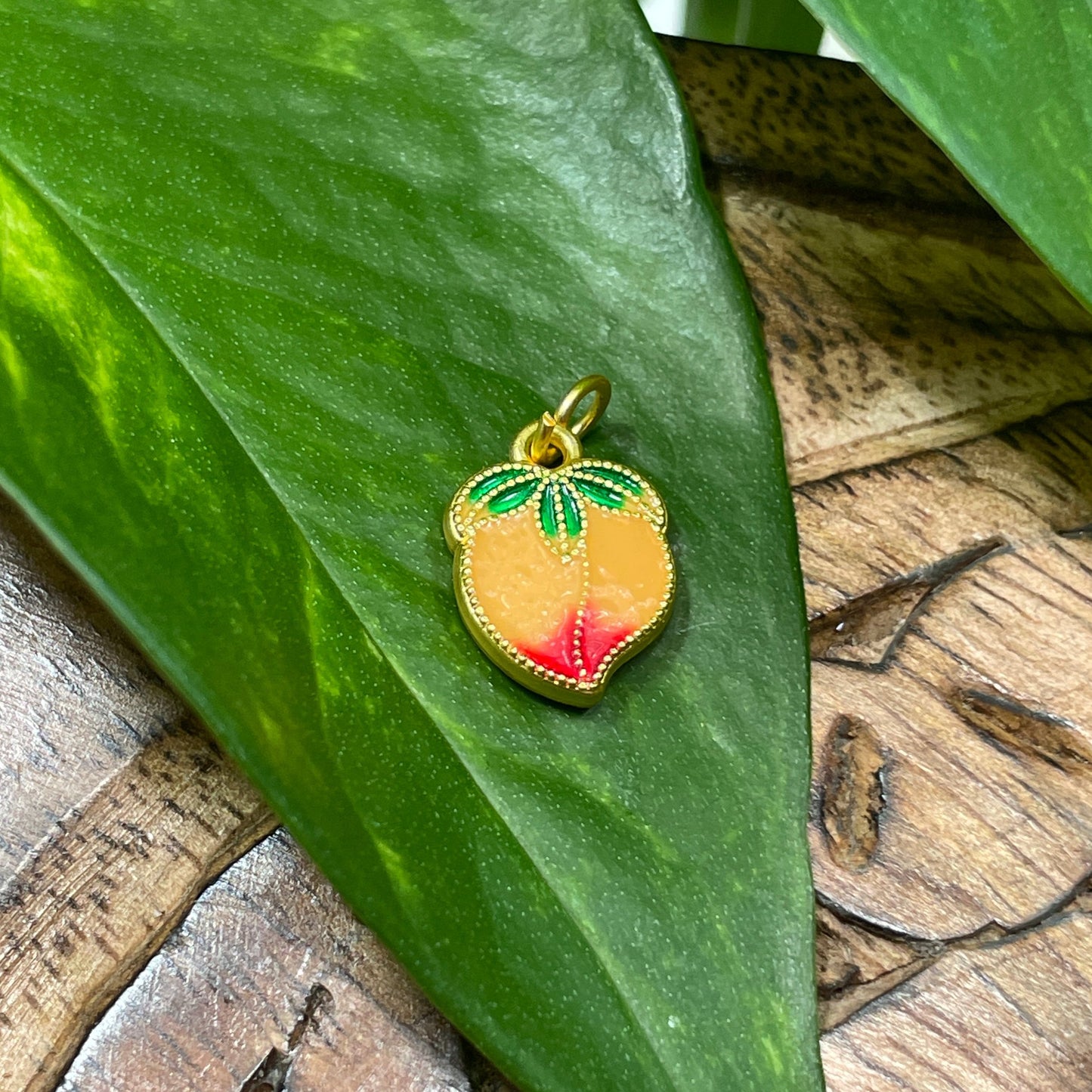Peach Fruit Charm