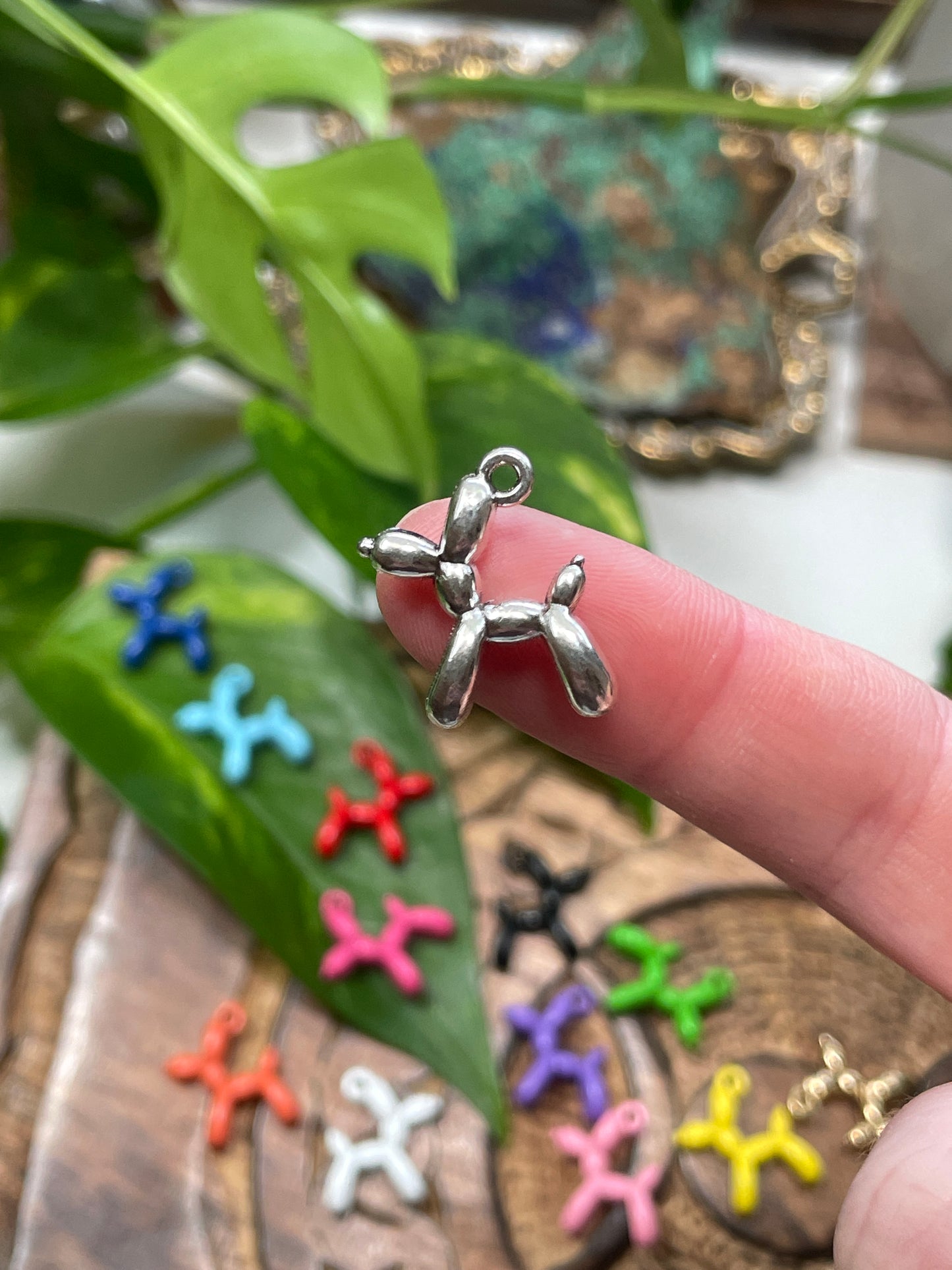 Balloon Dog Metal Charm
