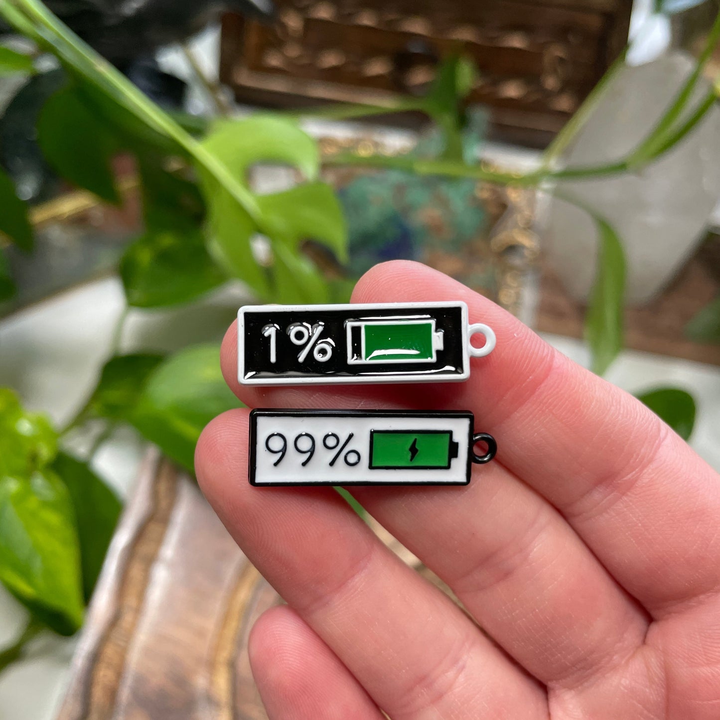 Battery Full or Empty Charm