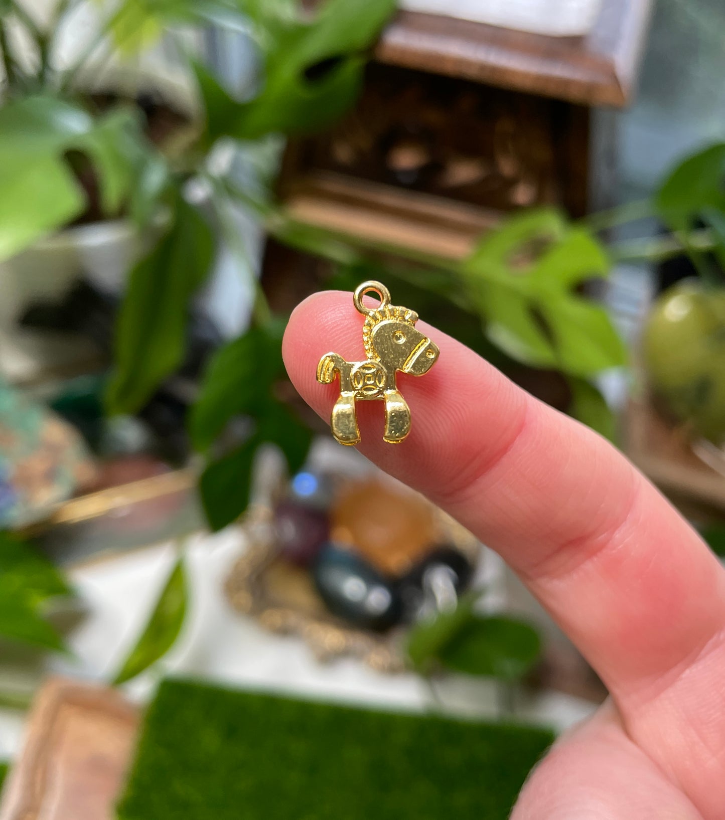 Gold Pony Charm