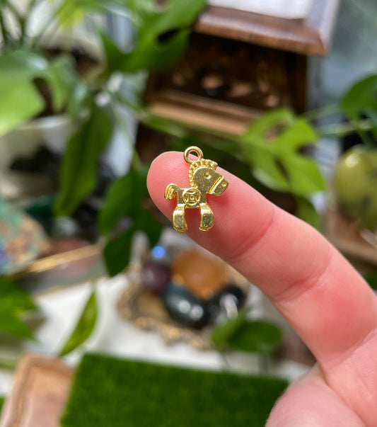 Gold Pony Charm