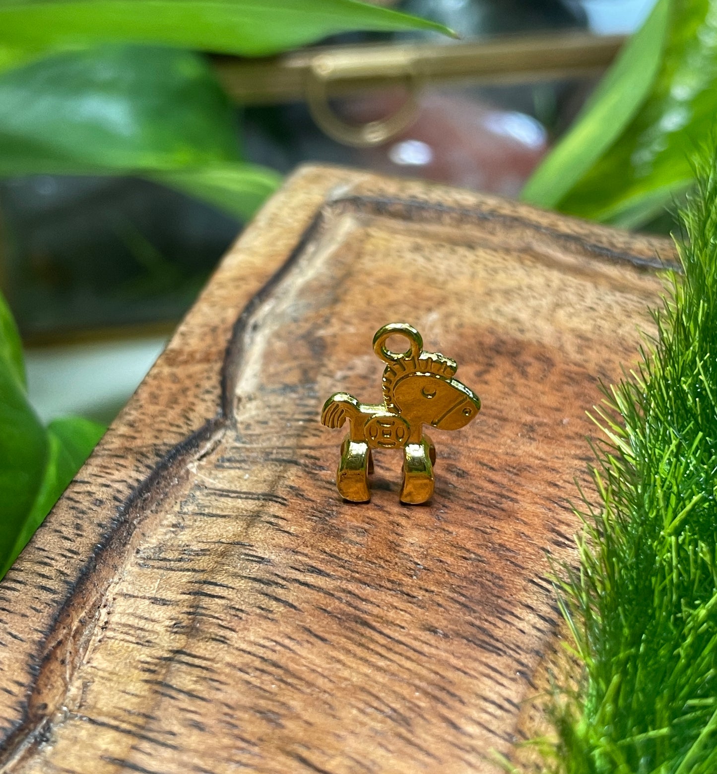 Gold Pony Charm