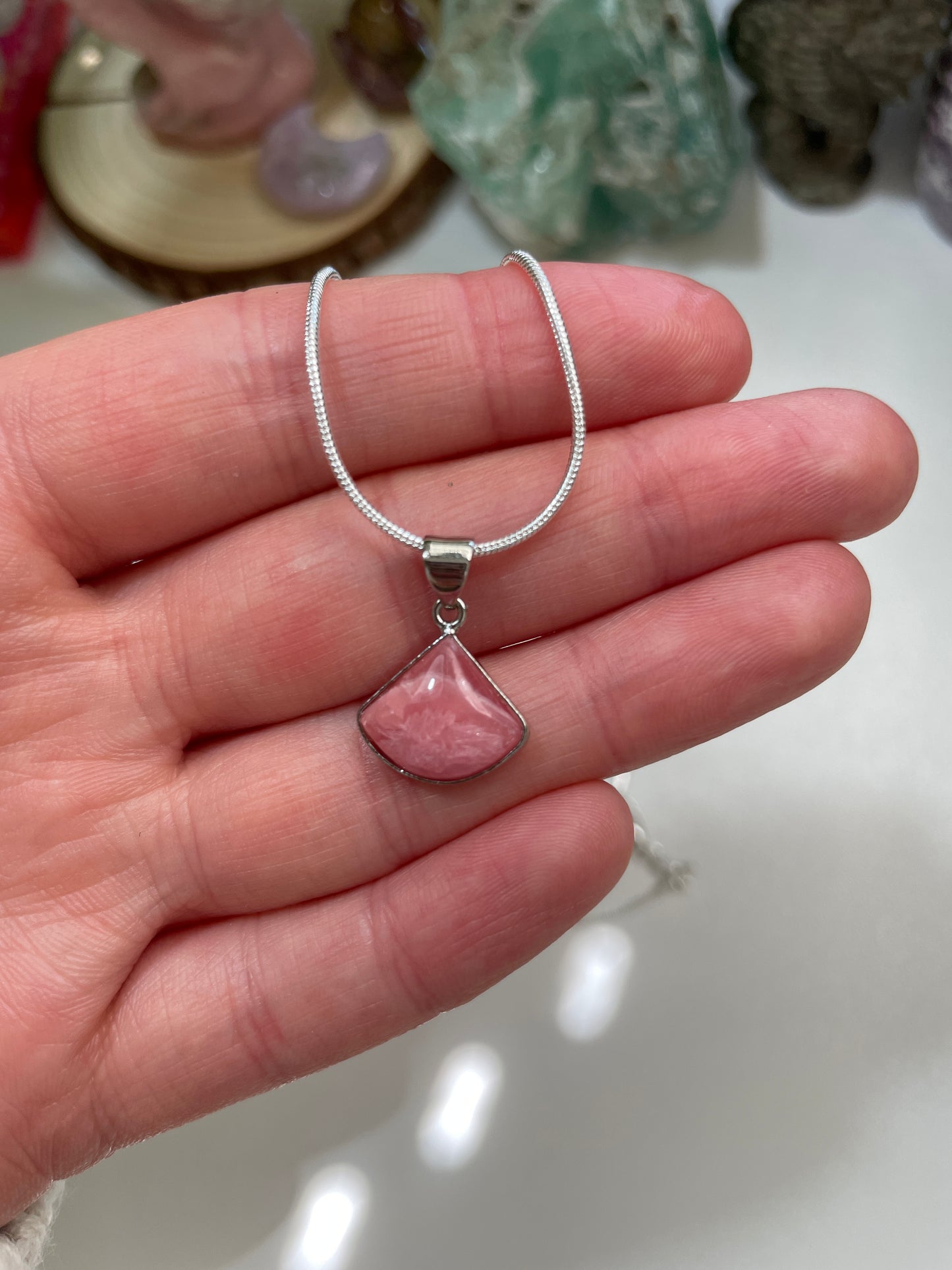 Venus Rising Rhodochrosite Necklace