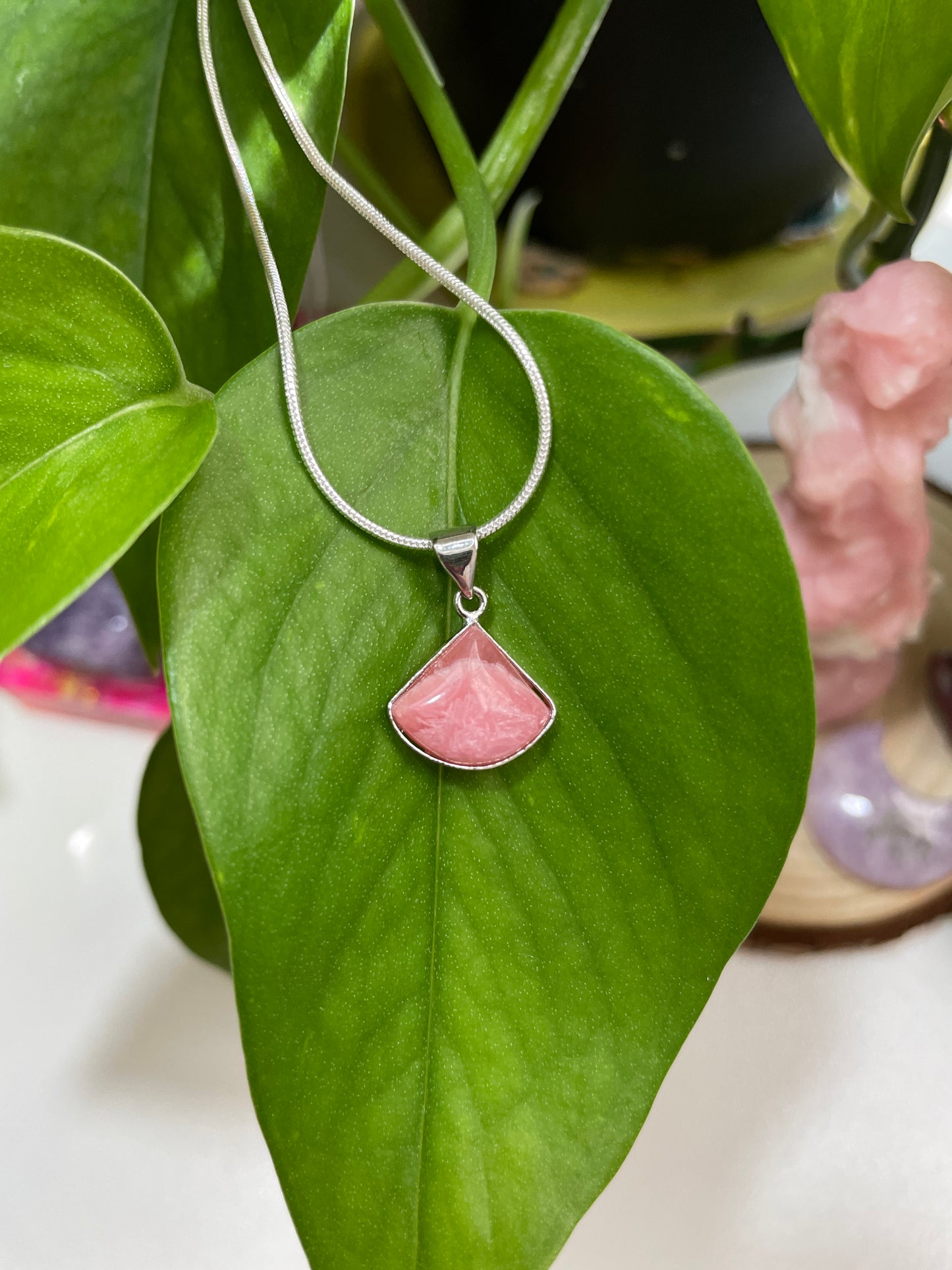 Venus Rising Rhodochrosite Necklace
