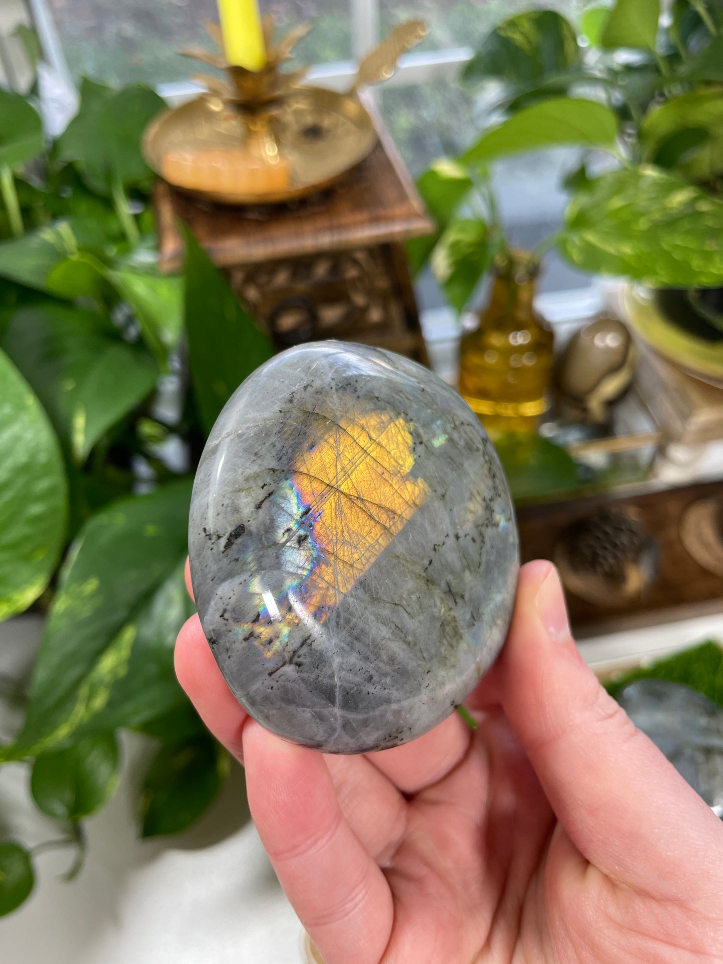 Labradorite Palm Stone