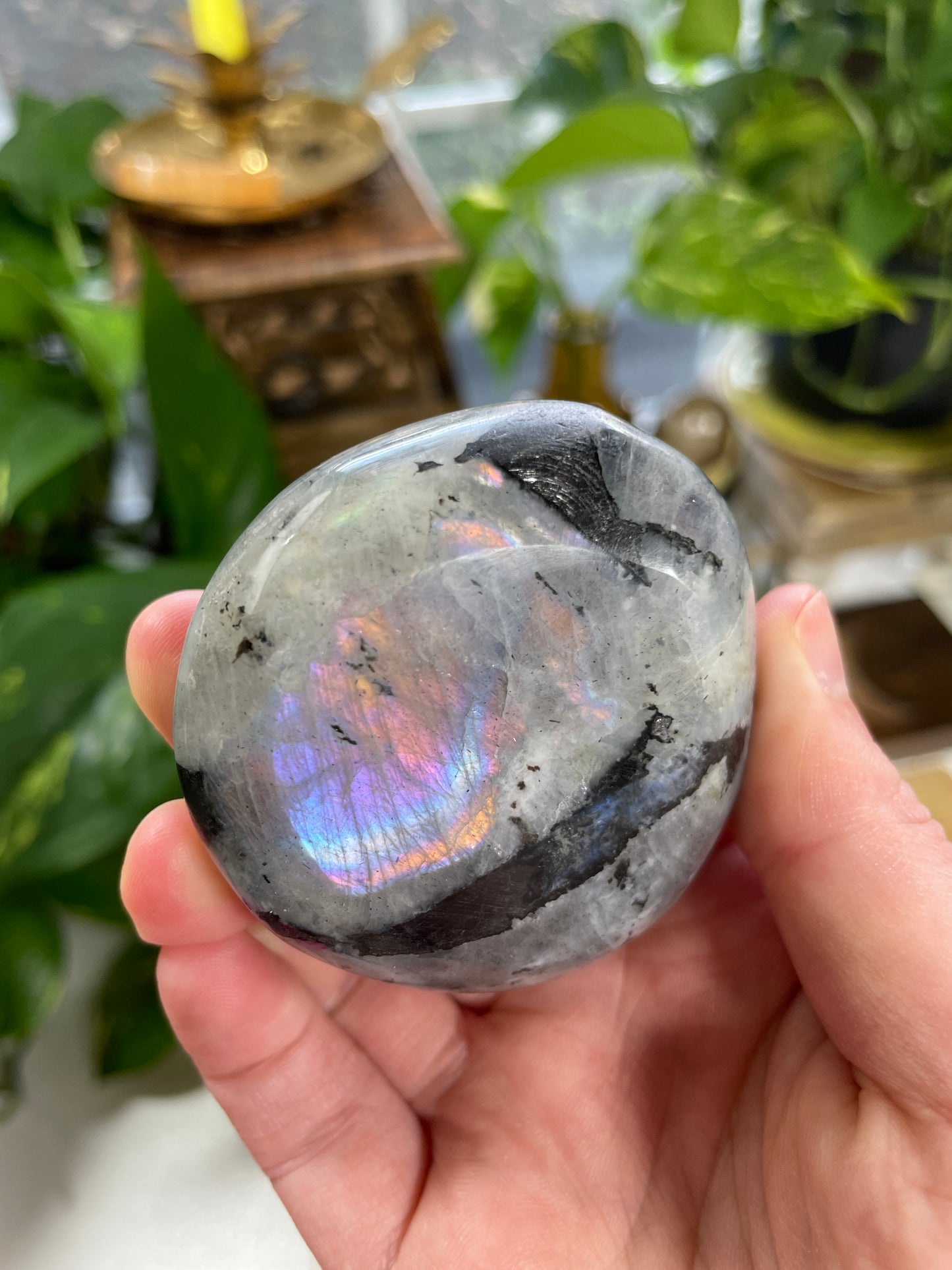 Labradorite Palm Stone