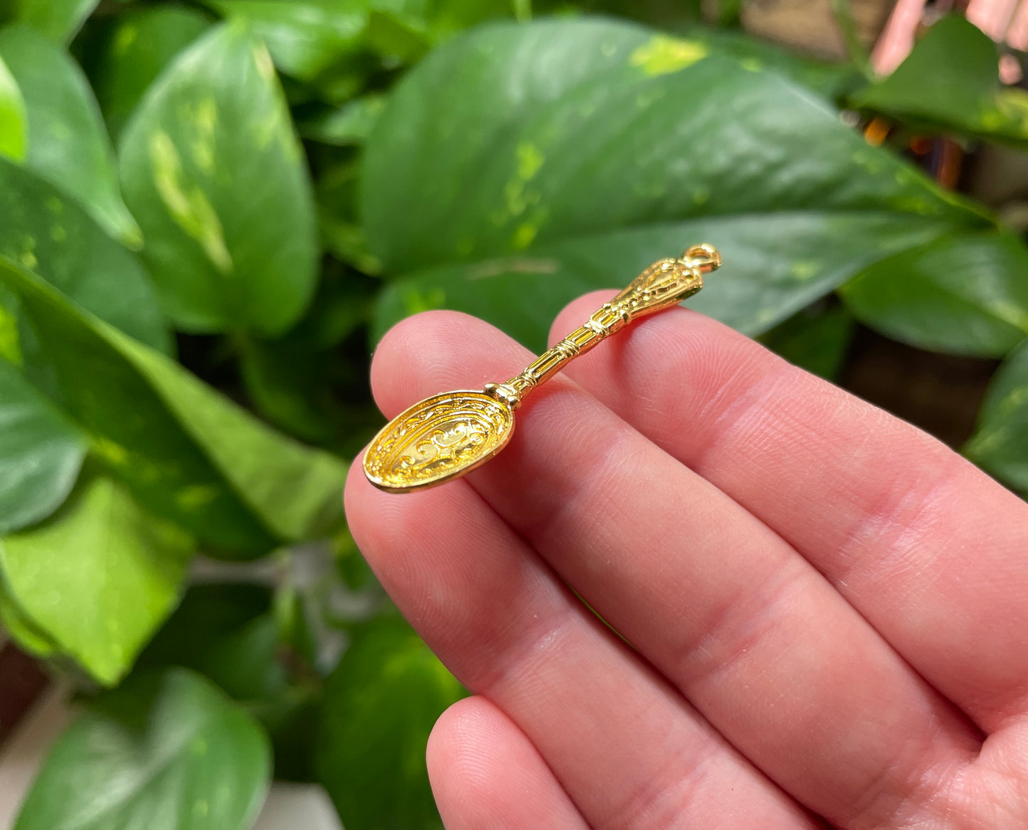 Gold Mini Spoon Charm