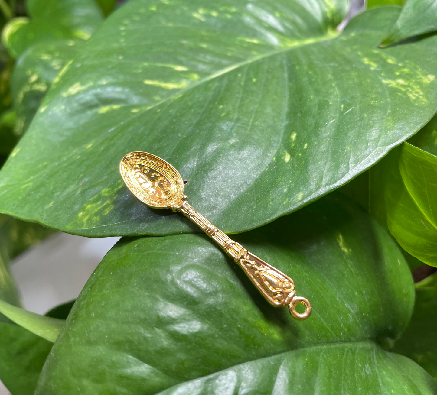 Gold Mini Spoon Charm