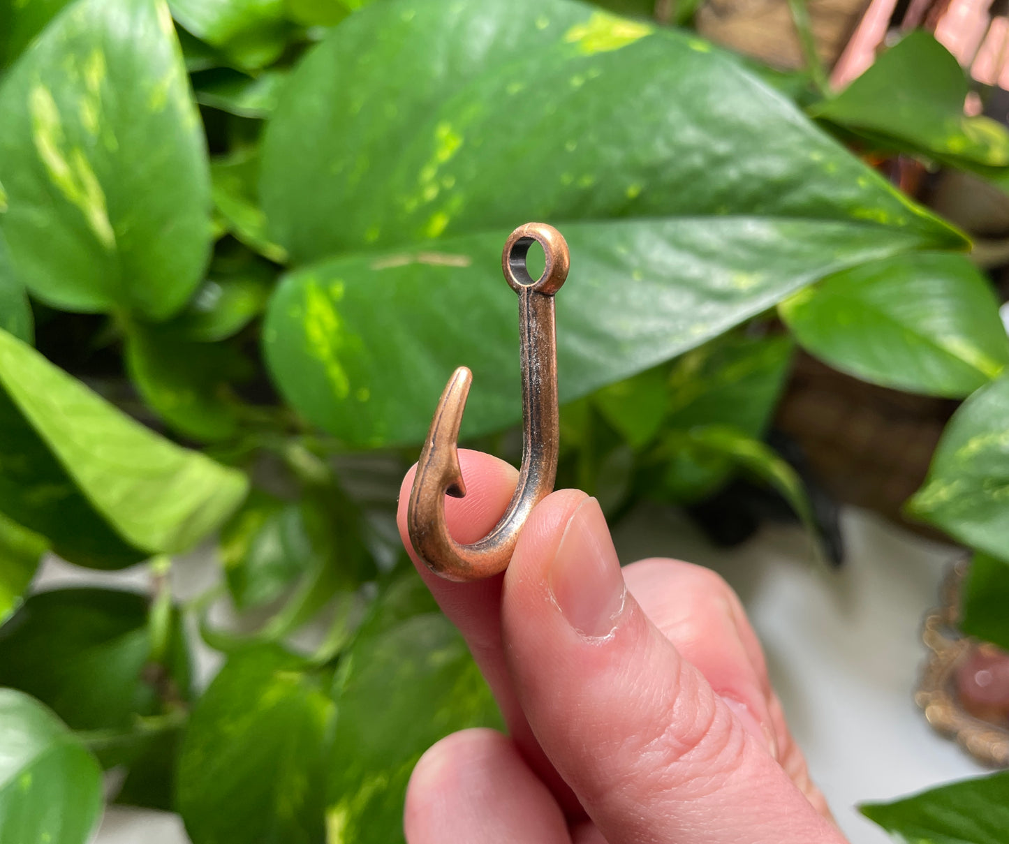 Bronze Hook Pendant