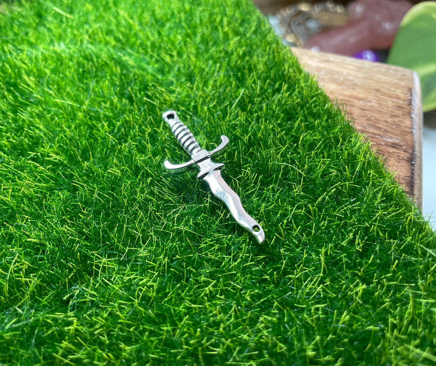 Wavy Dagger Charm