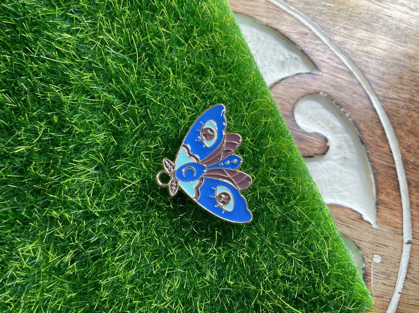 Eyes Wide Moth Charm