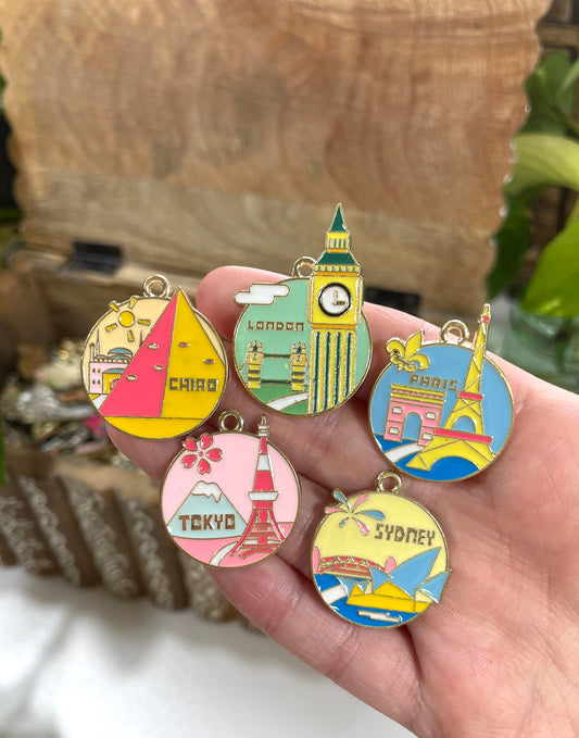 World Traveler Charm Series