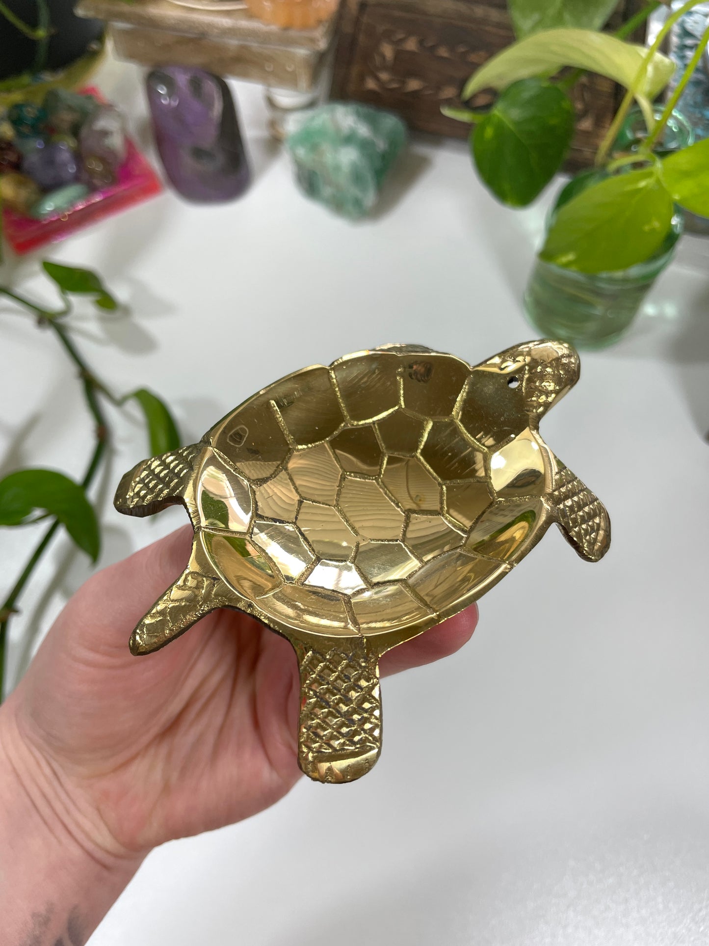 Brass Turtle Incense Burner