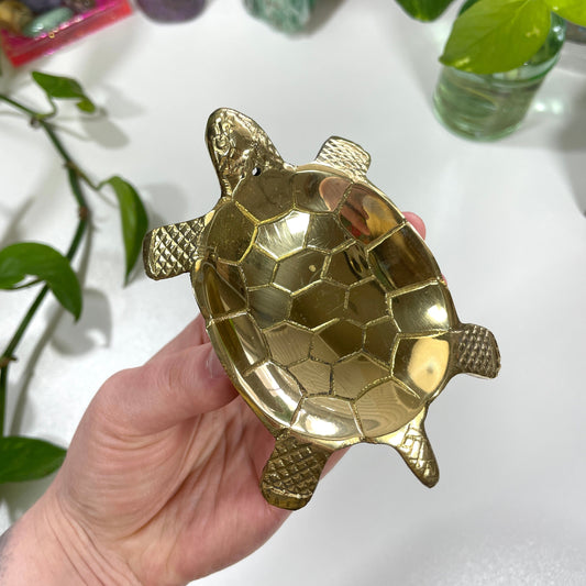 Brass Turtle Incense Burner