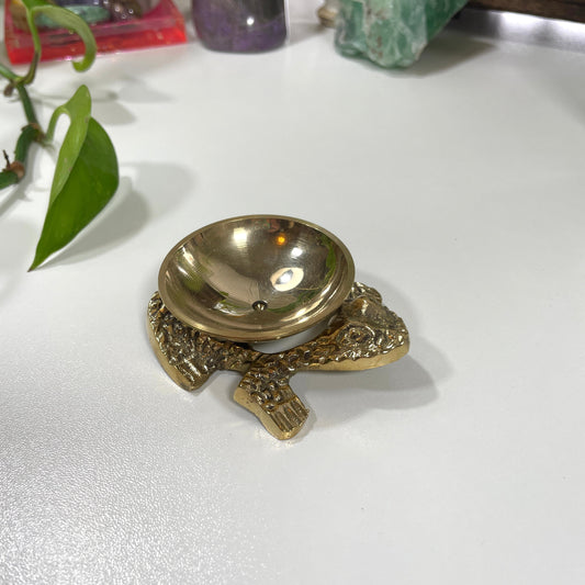 Brass Frog Incense Burner