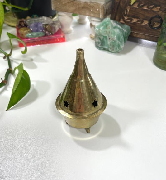 Brass Cone Incense Burner