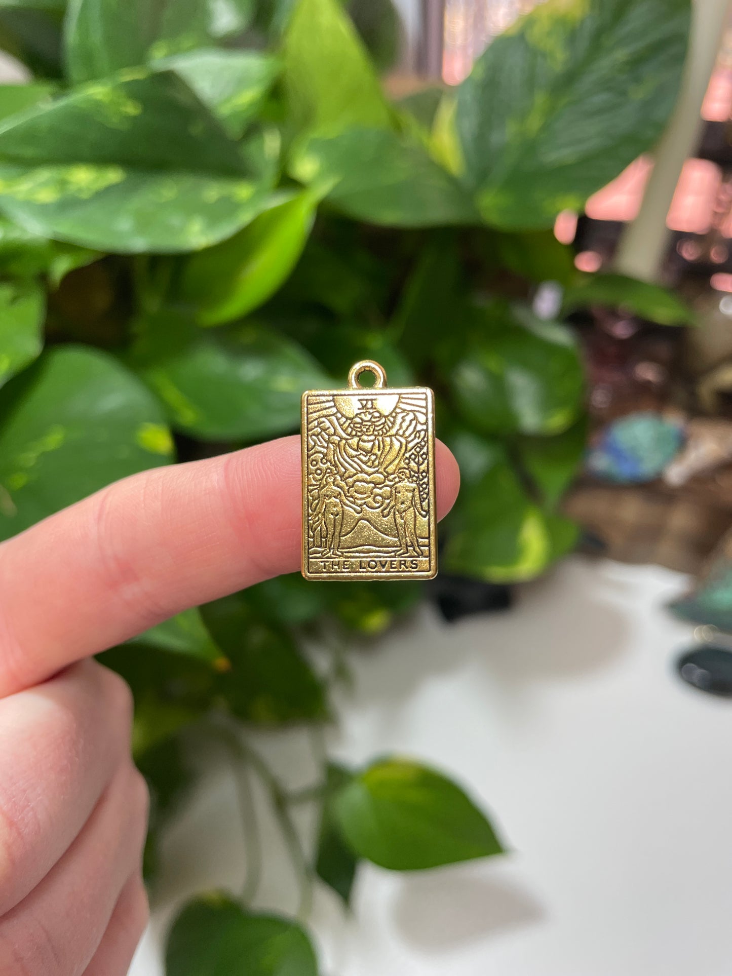 Tarot Card Gold Charm