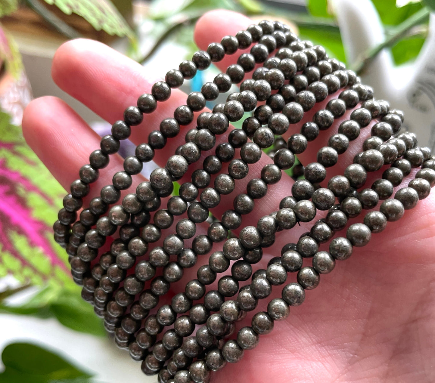 Pyrite Crystal Bracelet | 4mm Bracelet