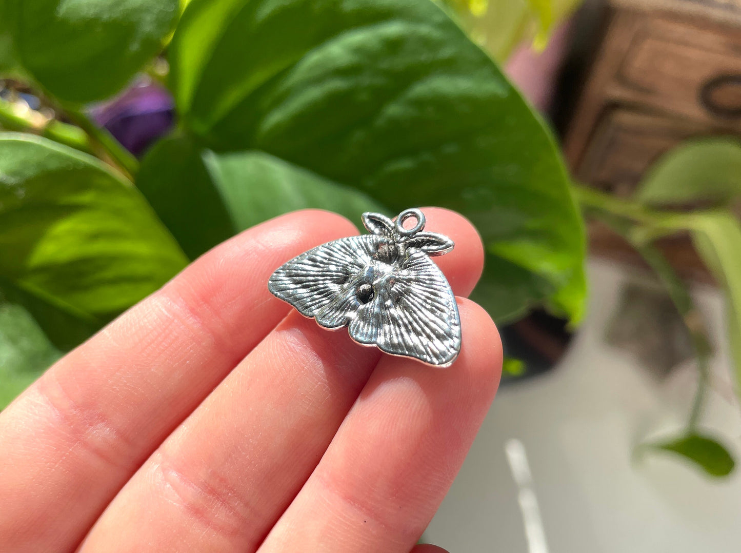Moon Moth Charm