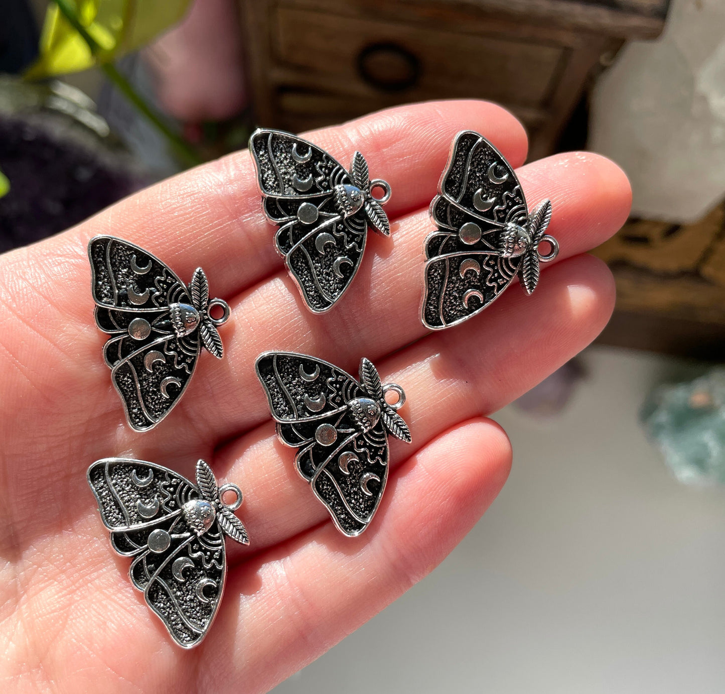 Moon Moth Charm