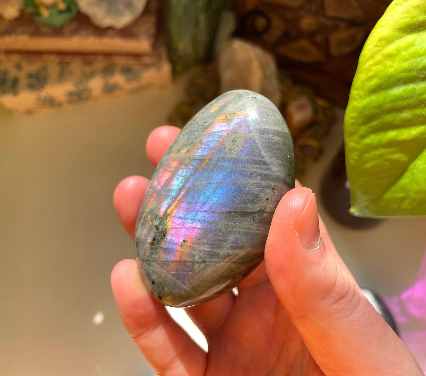 Labradorite Palm Stone