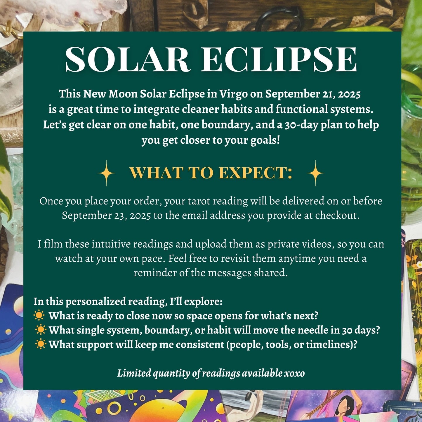 New Moon Solar Eclipse Tarot Reading