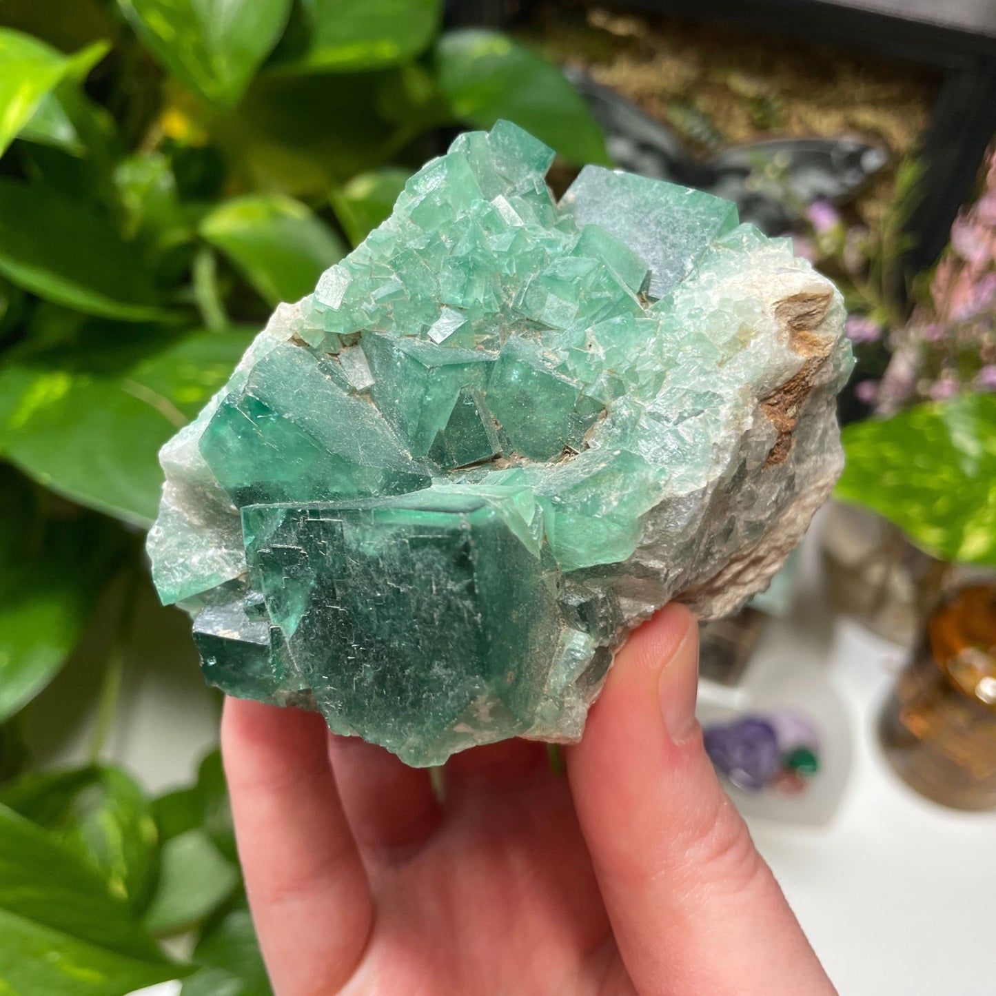 Raw Green Fluorite