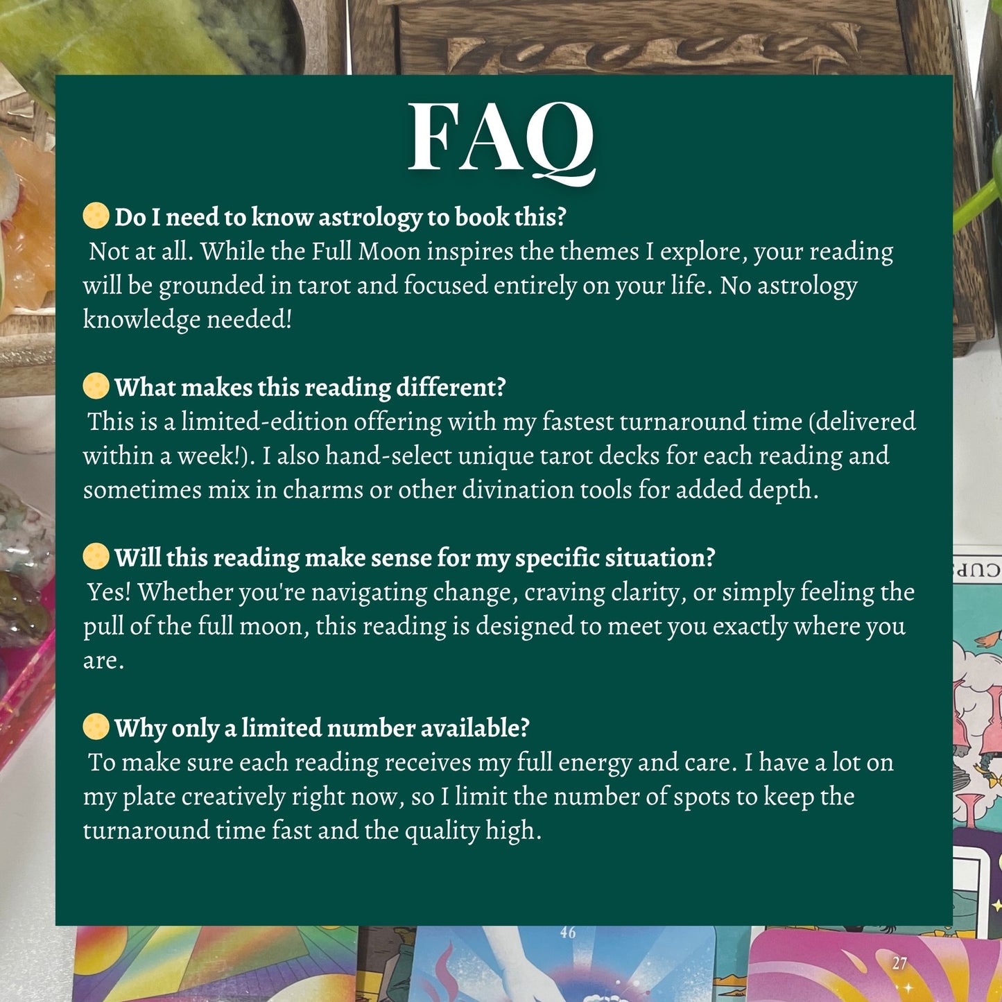 NEW: Full Moon Tarot Reading
