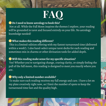 NEW: Full Moon Tarot Reading