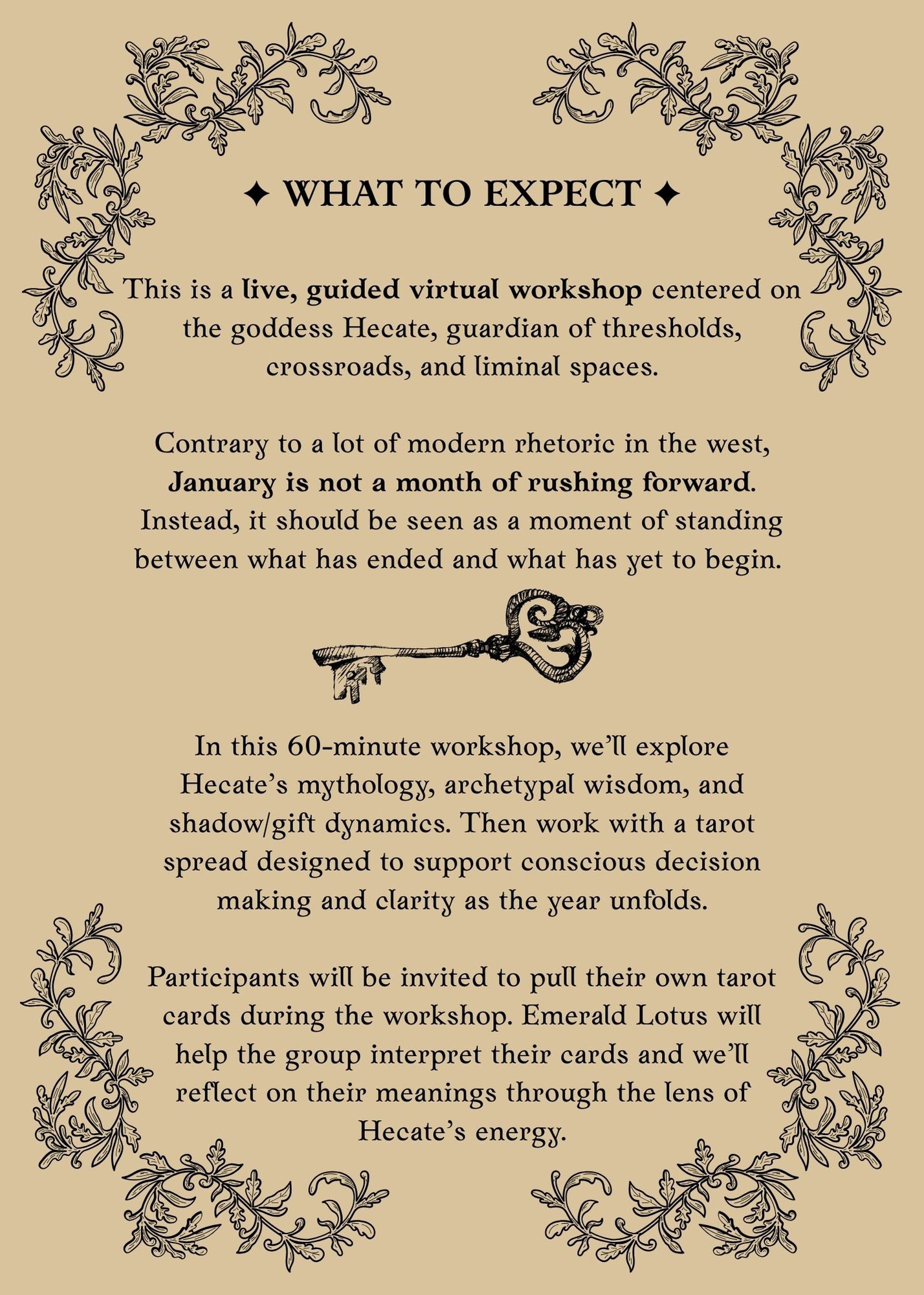 PRESALE: Hecate at the Crossroads — Live Deity Tarot Workshop