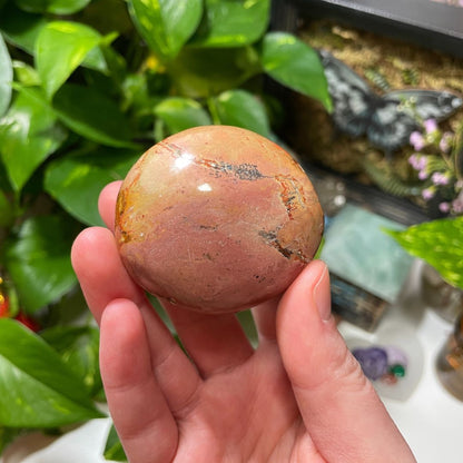 Polychrome Jasper Palm Stone
