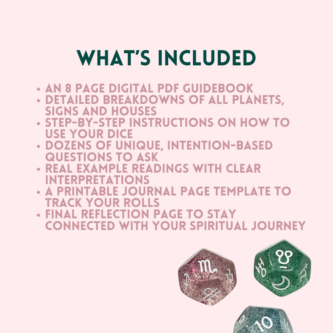 Astrology Dice Digital Guidebook