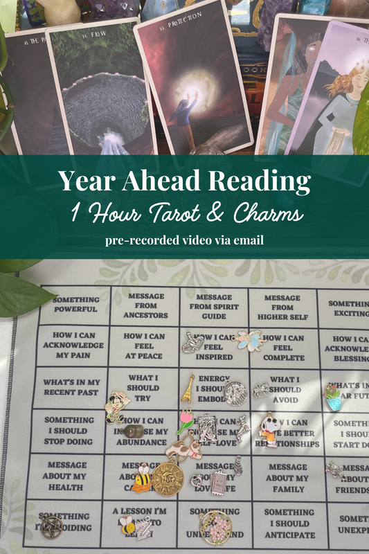 Year Ahead Charm & Tarot Reading (1 Hour)