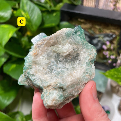 Raw Green Fluorite