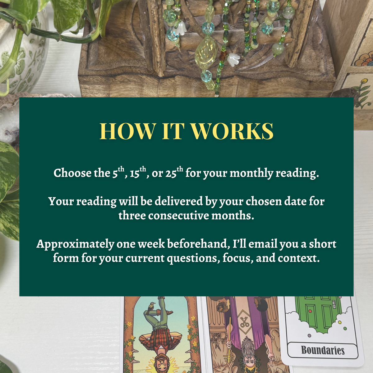 Monthly Tarot Check-In - 3 Month Package