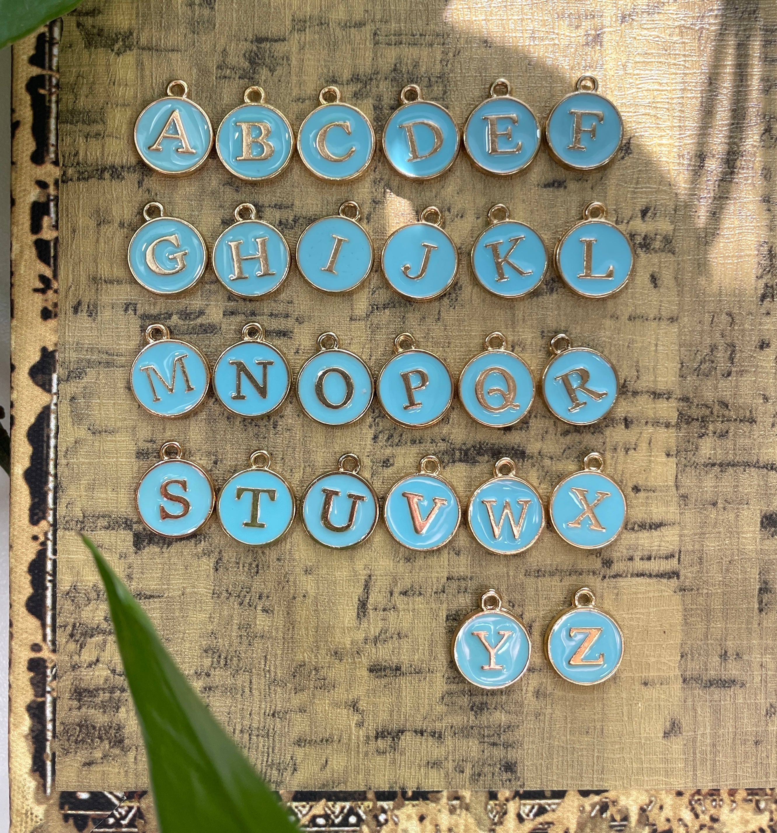Enamel Lettering 26 Pack of Enamel Letters A-Z (Blue) – Emerald Lotus