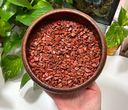 Red Jasper Crystal Chips 2-8mm