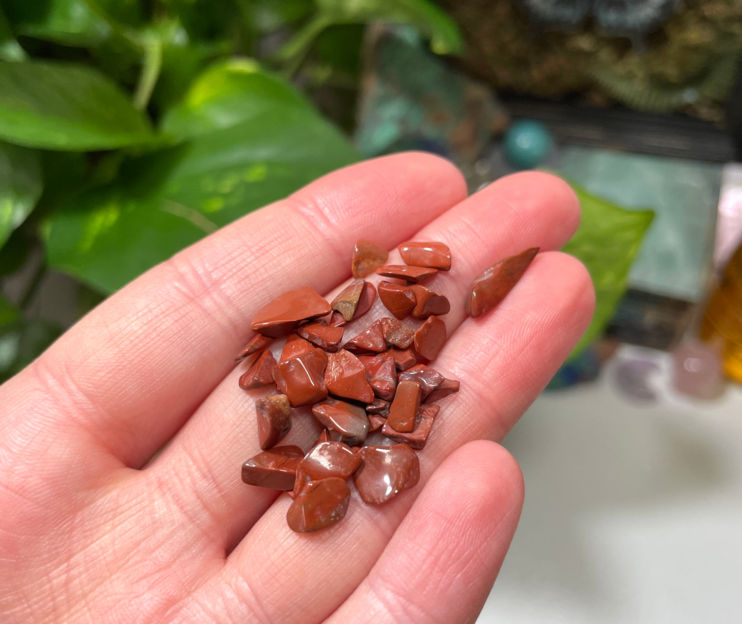 Red Jasper Crystal Chips 2-8mm