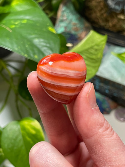 Carnelian Heart Carving