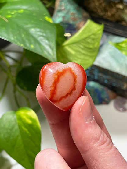 Carnelian Heart Carving