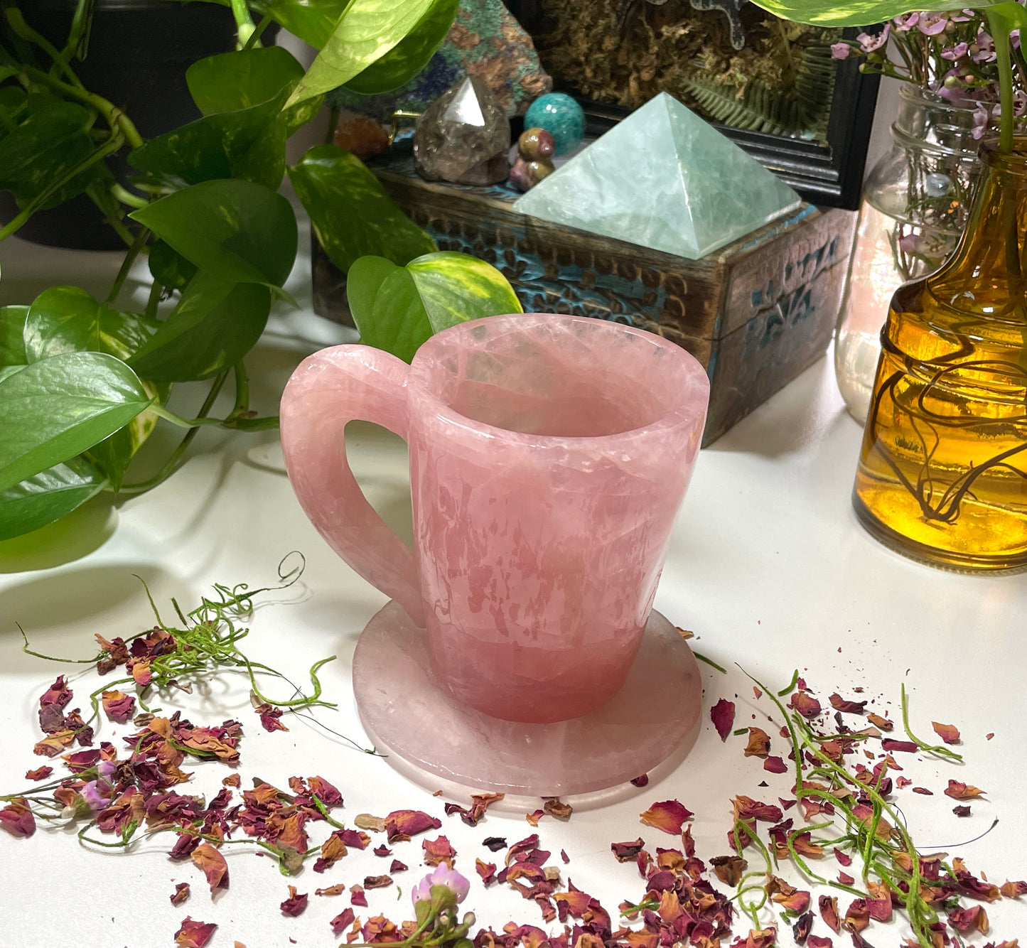 Rose Quartz Cup and Saucer A