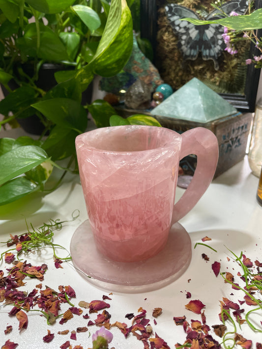 Rose Quartz Cup and Saucer B