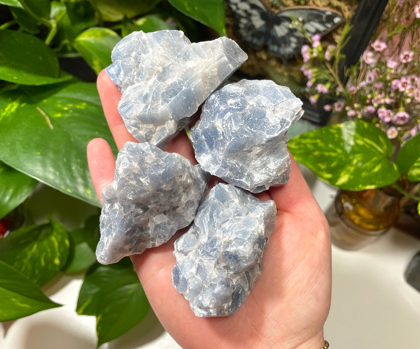 Raw Blue Calcite