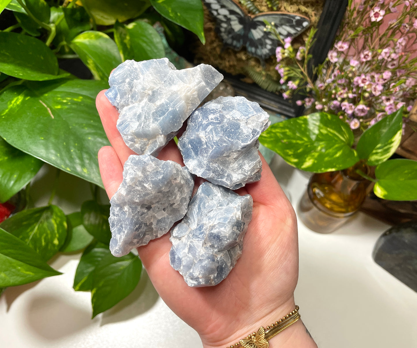 Raw Blue Calcite