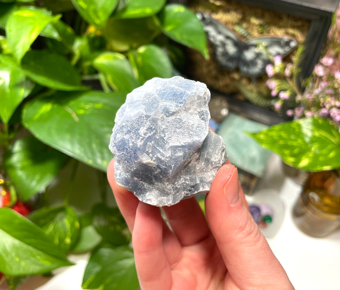 Raw Blue Calcite