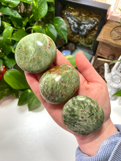 Chrysoprase Palm Stone (Choose Your Own)