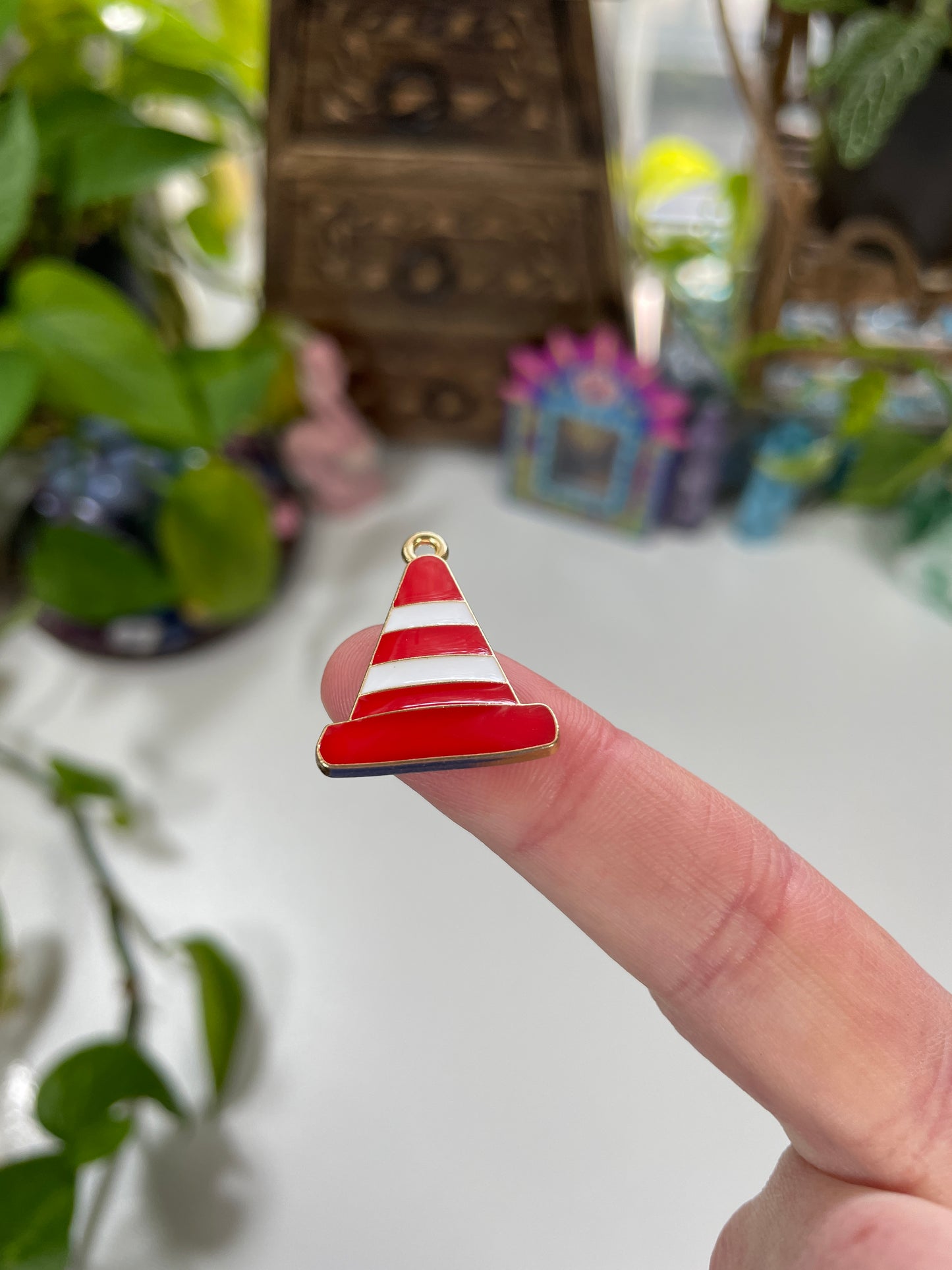 Caution Ahead – Traffic Cone Charm
