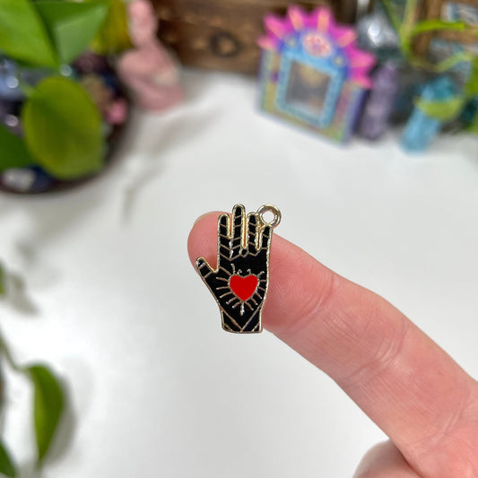 Divine Touch - Hand with Heart Charm