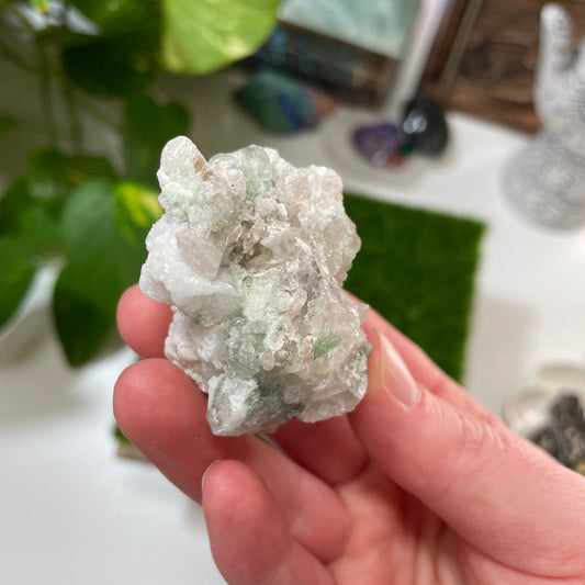 Green Tourmaline with Kunzite